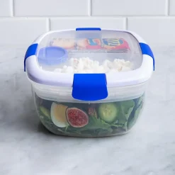Locksy Click 'N' Go Salad Container (Blue)