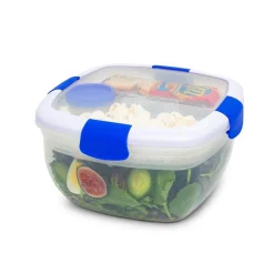 Locksy Click 'N' Go Salad Container (Blue)