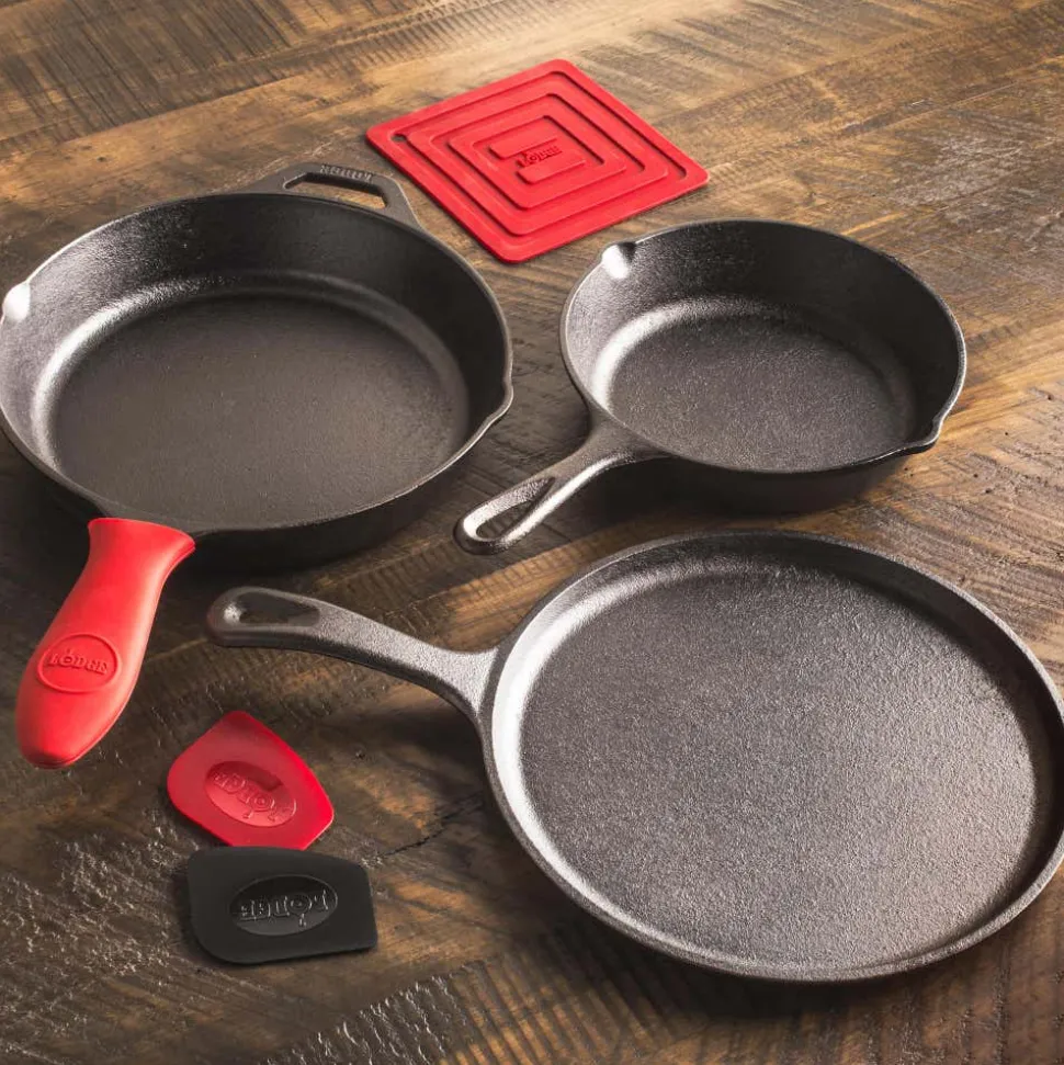 Lodge Essential Frypan-Skillet - Set of 6 (Black)