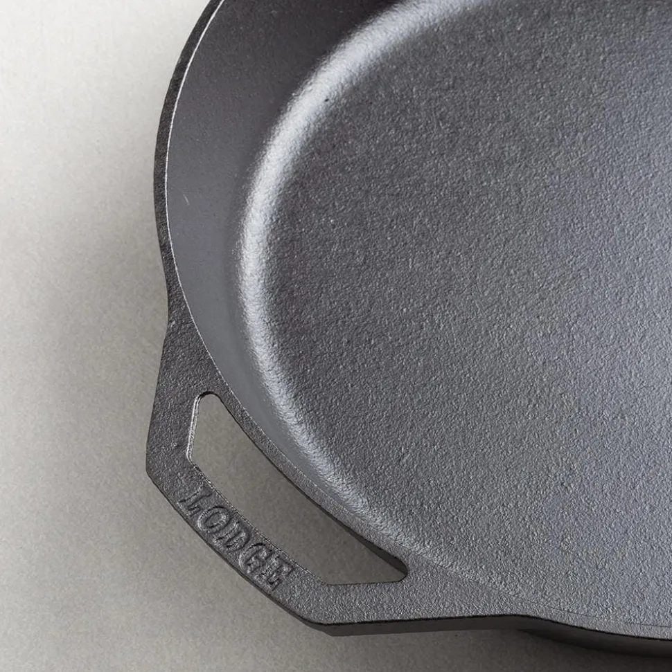 Lodge Logic 12" Frypan with Helper Handle (Black)