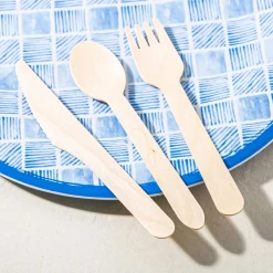 Luciano Natural Eco-Friendly Woodenware 'Knife' Birchwood Flatware