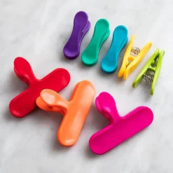 Luciano Rainbow Bag Clips - Set of 8 (Multi Colour)