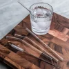 Luciano Sip Reusable Glass Straw with Brush - Set of 4