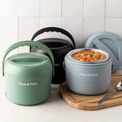 Meal Mate Mini Portable Lunch Carrier-Warmer (Green)