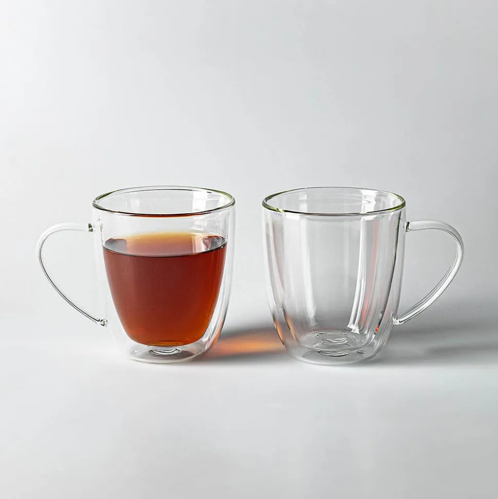 Milano Genoa Double Wall Glass Mug, 310ml - Set/2