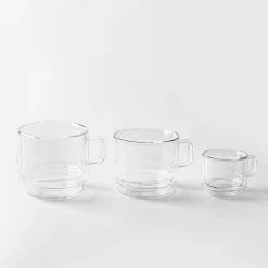 Milano Torre Double Wall Stacking Glass Mug, 350ml - Set/2