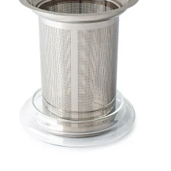 Milano Tropea Double Wall Glass Tea Mug with Mesh Infuser 400ml
