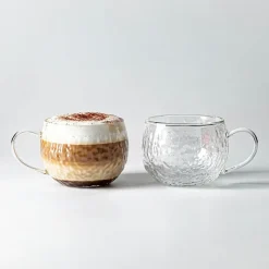 Milano Vetrosa Double Wall Glass Mug, 270ml - Set/2