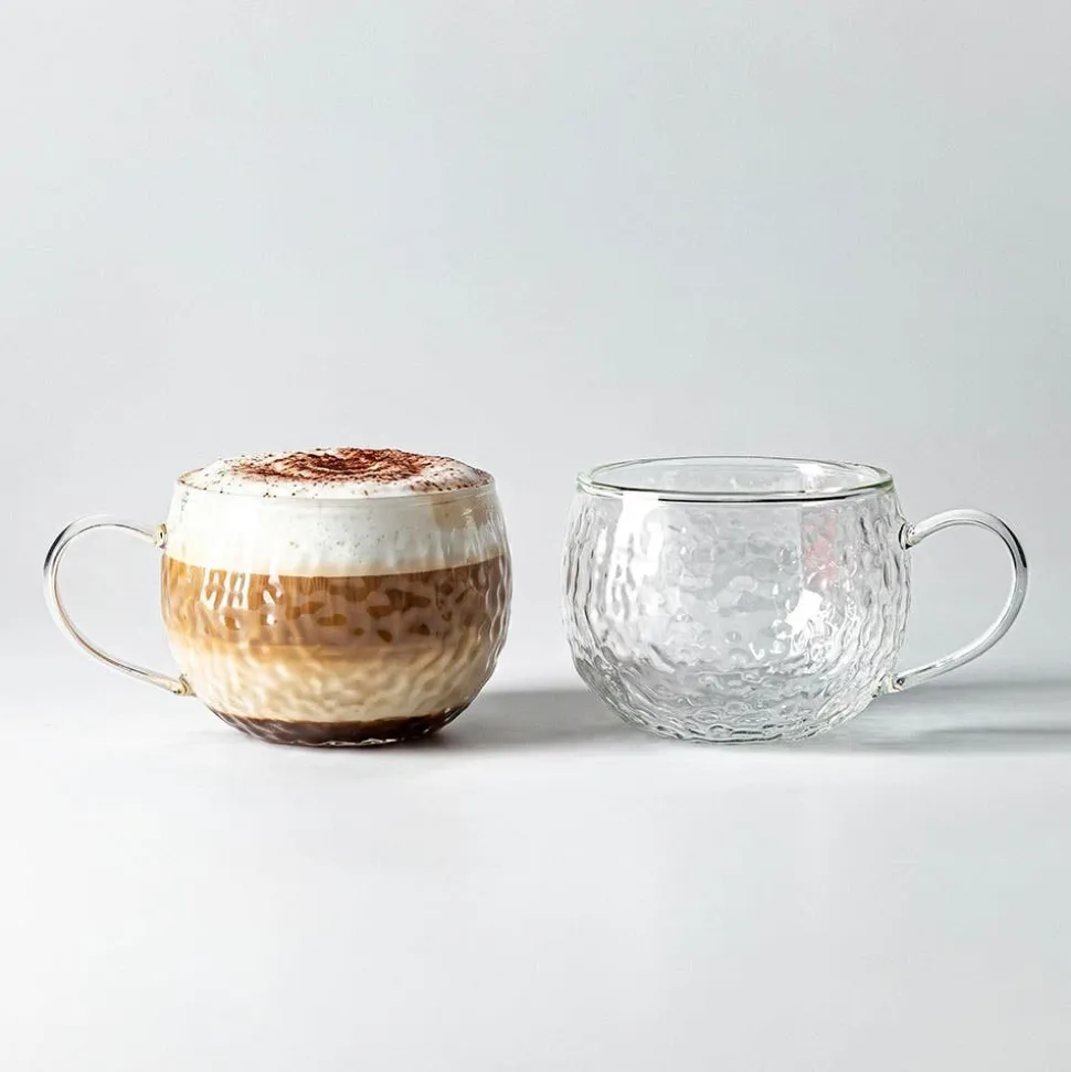 Milano Vetrosa Double Wall Glass Mug, 270ml - Set/2