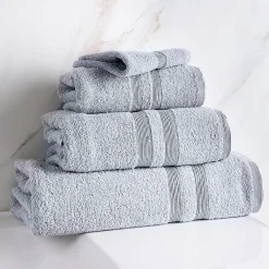 Moda At Home Allure Cotton Face Towel (Marble Grey)