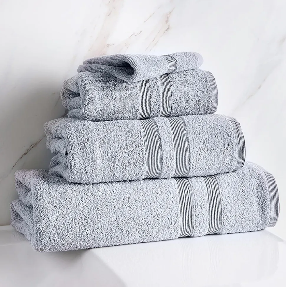 Moda At Home Allure Cotton Face Towel (Marble Grey)
