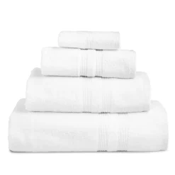 Moda At Home Allure Cotton Hand Towel (White)
