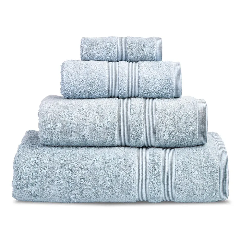 Moda At Home Allure Cotton Hand Towel (Powder Blue)
