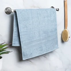 Moda At Home Allure Cotton Hand Towel (Powder Blue)