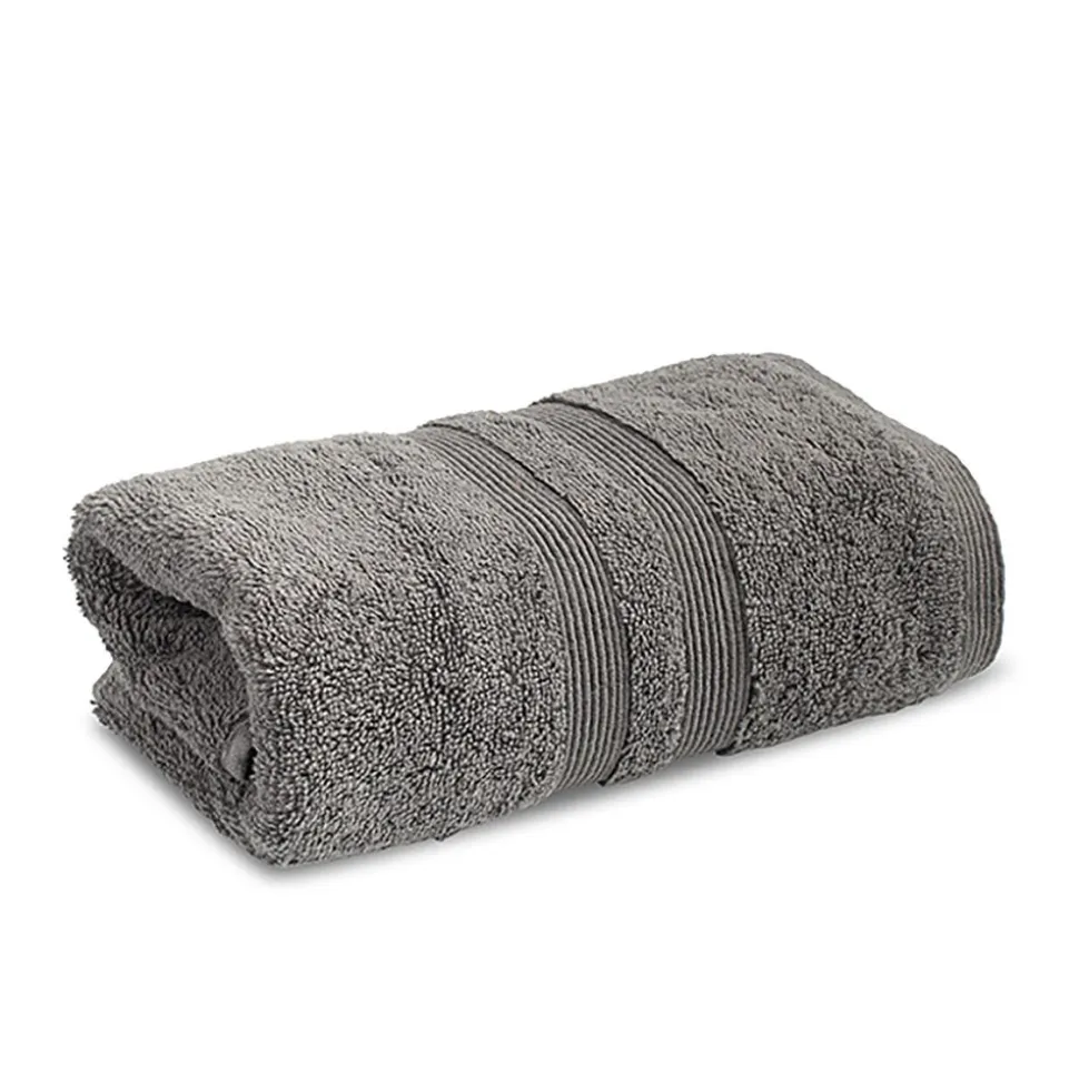 Moda At Home Allure Cotton Hand Towel (Dark Grey)