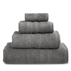 Moda At Home Allure Cotton Hand Towel (Dark Grey)