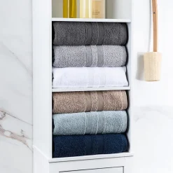Moda At Home Allure Turkish Cotton Bath Towel (Marble Grey)