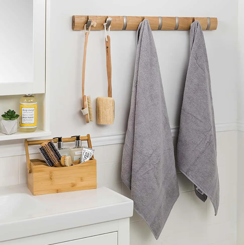 Moda At Home Allure Turkish Cotton Bath Towel (Marble Grey)