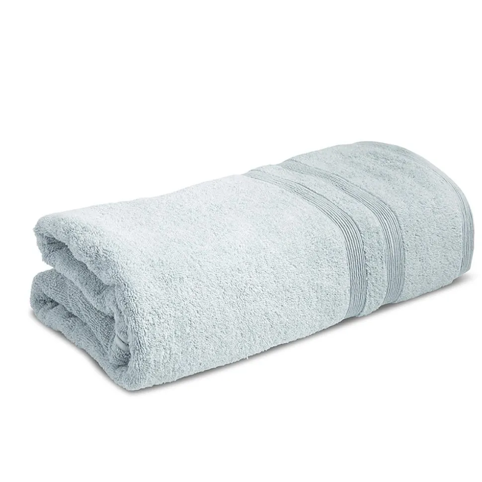 Moda At Home Allure Turkish Cotton Bath Sheet (Powder Blue)