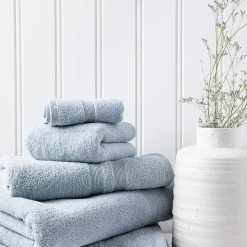 Moda At Home Allure Turkish Cotton Bath Towel (Powder Blue)