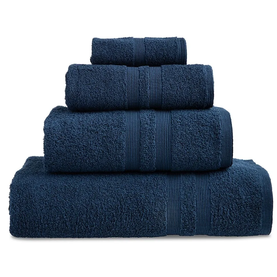 Moda At Home Allure Turkish Cotton Bath Towel (Indigo)