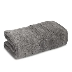 Moda At Home Allure Turkish Cotton Bath Towel (Dark Grey)