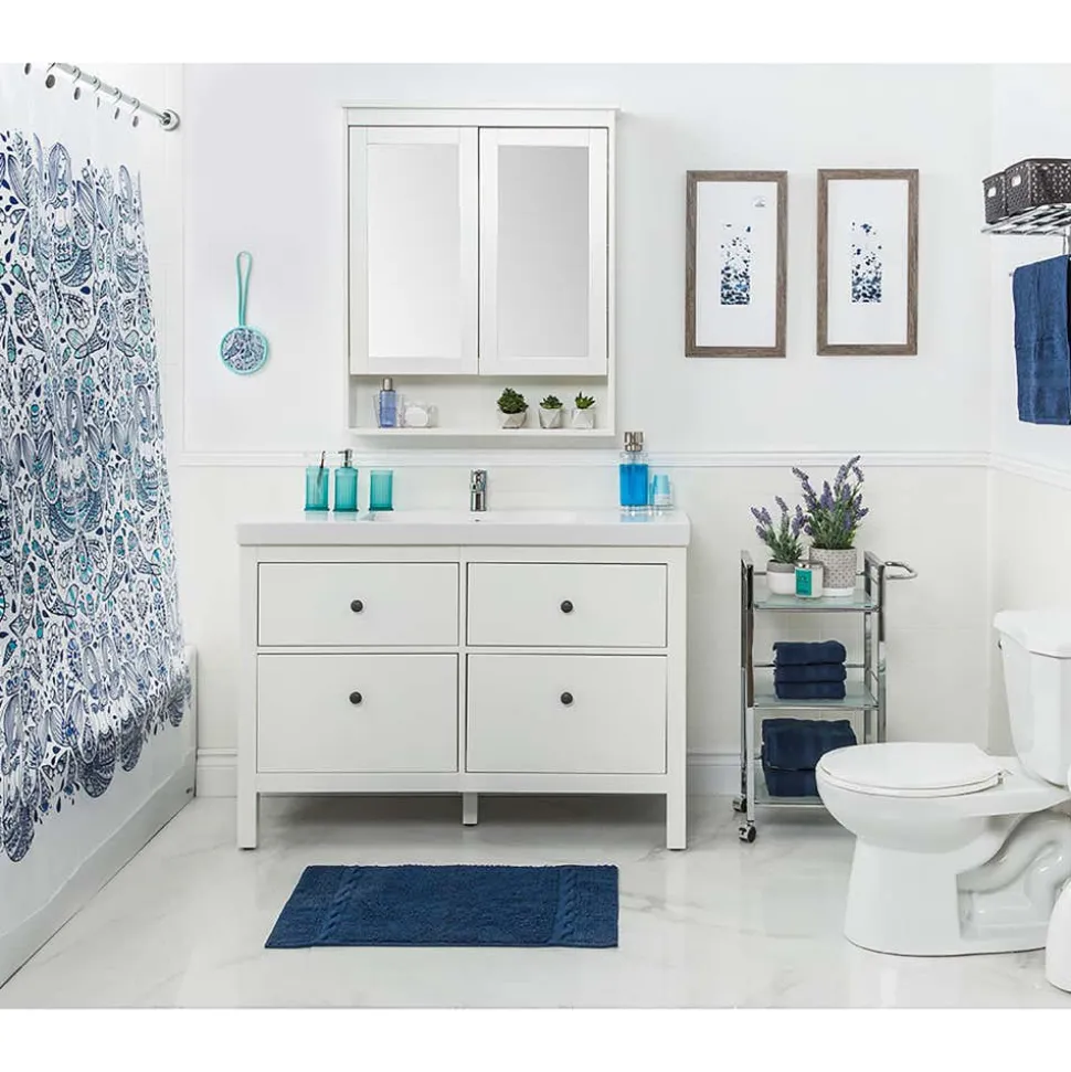 Moda At Home Allure Turkish Cotton Face Towel (Indigo)