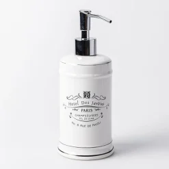 Moda At Home Paris Ceramic Soap Pump (White)