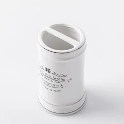 Moda At Home Paris Ceramic Toothbrush Holder (White)