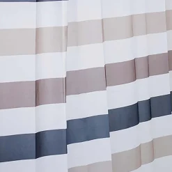 Moda At Home Polyester 'Cabana' Shower Curtain (White/Grey/Taupe)