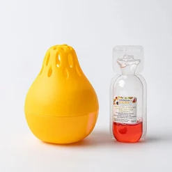 Modern Kitchen Reusable Pear-Shaped Fruit Fly Trap (Yellow)