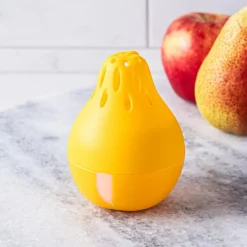 Modern Kitchen Reusable Pear-Shaped Fruit Fly Trap (Yellow)