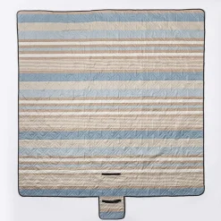 Needle & Pine Water Resistant 'Cruz Stripe' Outdoor Blanket (Tan)