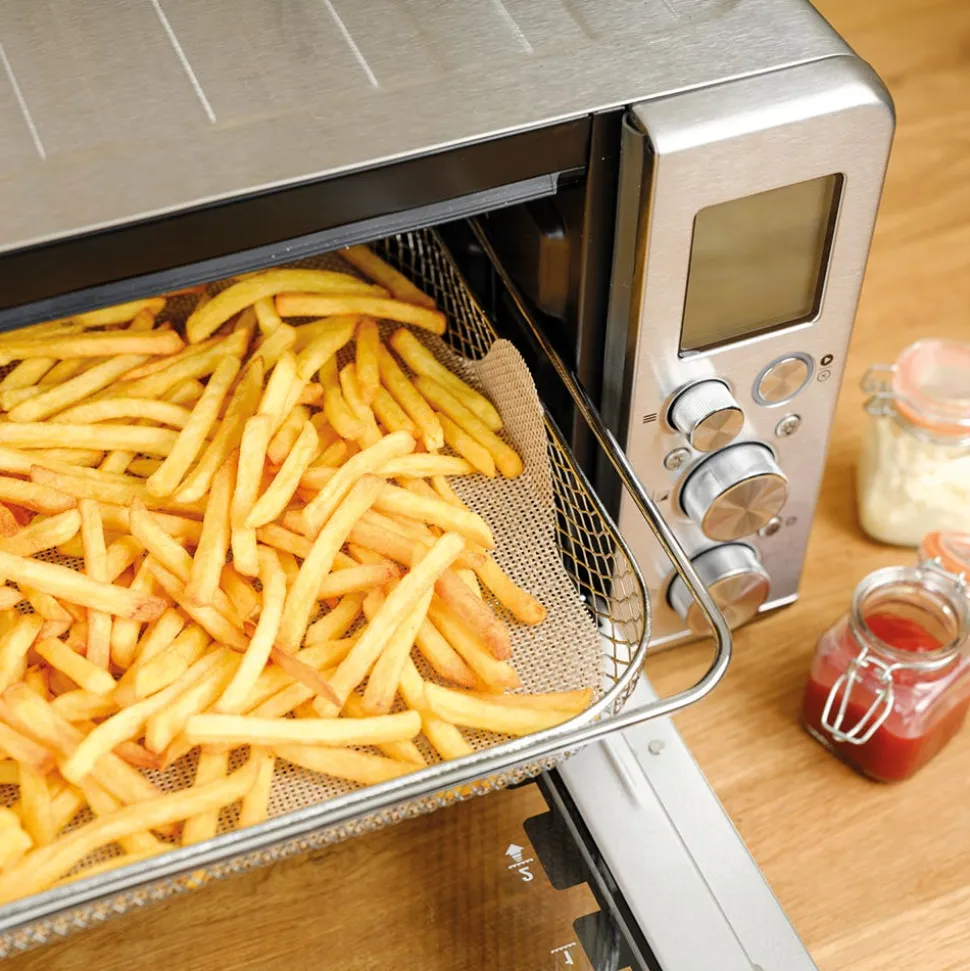 Nostik Reusable Air Fryer Liner Rectangular - S/2 12" x 15.7" (Gold)