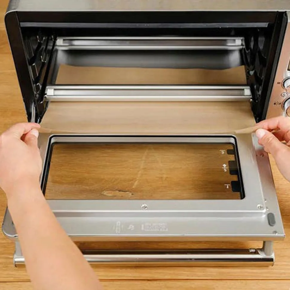 Nostik Reusable Air Fryer Liner Rectangular - S/2 12" x 15.7" (Gold)