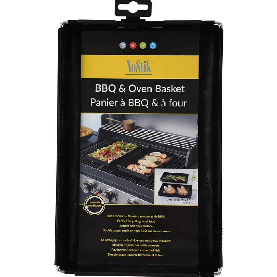 Nostik Reusable Non-Stick BBQ - Oven Basket (Black)