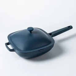One-Pan Quadra Deep Fry Pan-W Steamer 10in 26 Cm / 3.7 L (Blue Salt)