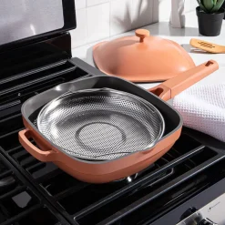 One-Pan Quadra Deep Fry Pan-W Steamer 10in 26 Cm / 3.7 L (Spice)