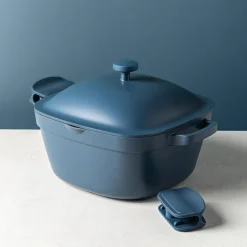 One-Pan Quadra Dutch Oven with Lid 24 Cm / 4.9 L (Blue Salt)
