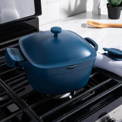 One-Pan Quadra Dutch Oven with Lid 24 Cm / 4.9 L (Blue Salt)
