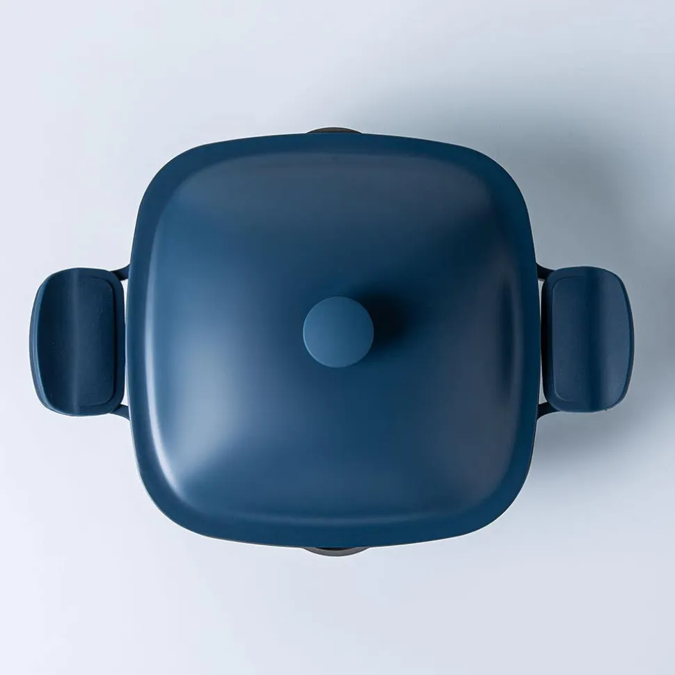 One-Pan Quadra Dutch Oven with Lid 24 Cm / 4.9 L (Blue Salt)