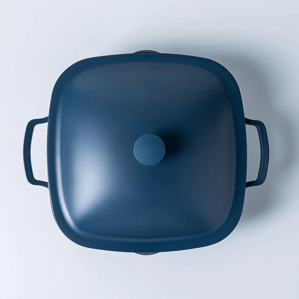 One-Pan Quadra Low Casserole with Lid 26 Cm / 3.8 L (Blue Salt)