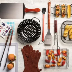 Outset BBQ Non-Stick Mesh Roast Pan (Black)