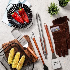 Outset BBQ Non-Stick Mesh Roast Pan (Black)
