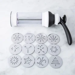 OXO Good Grips Bake Cookie Press Gun - Set of 12 (White)