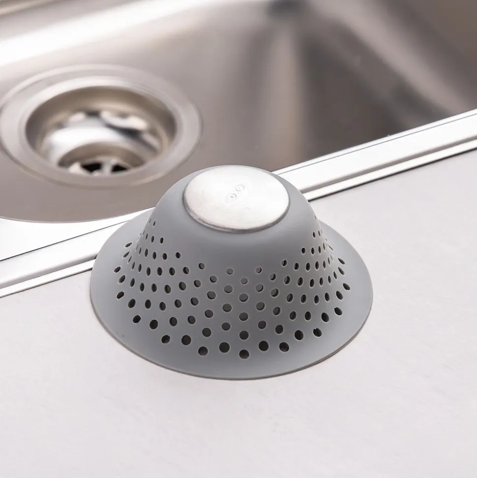 OXO Good Grips Bath Shower-Tub Drain Protector (Grey)