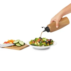 OXO Good Grips Plastic Squeeze Bottle - Set of 2 (Black/Clear)