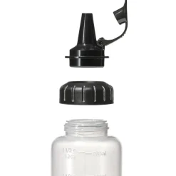 OXO Good Grips Plastic Squeeze Bottle - Set of 5 (Black/Clear)