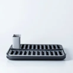 OXO Good Grips 'Rust-Proof Aluminum' Fold-Flat Dish Rack (Black/Grey)