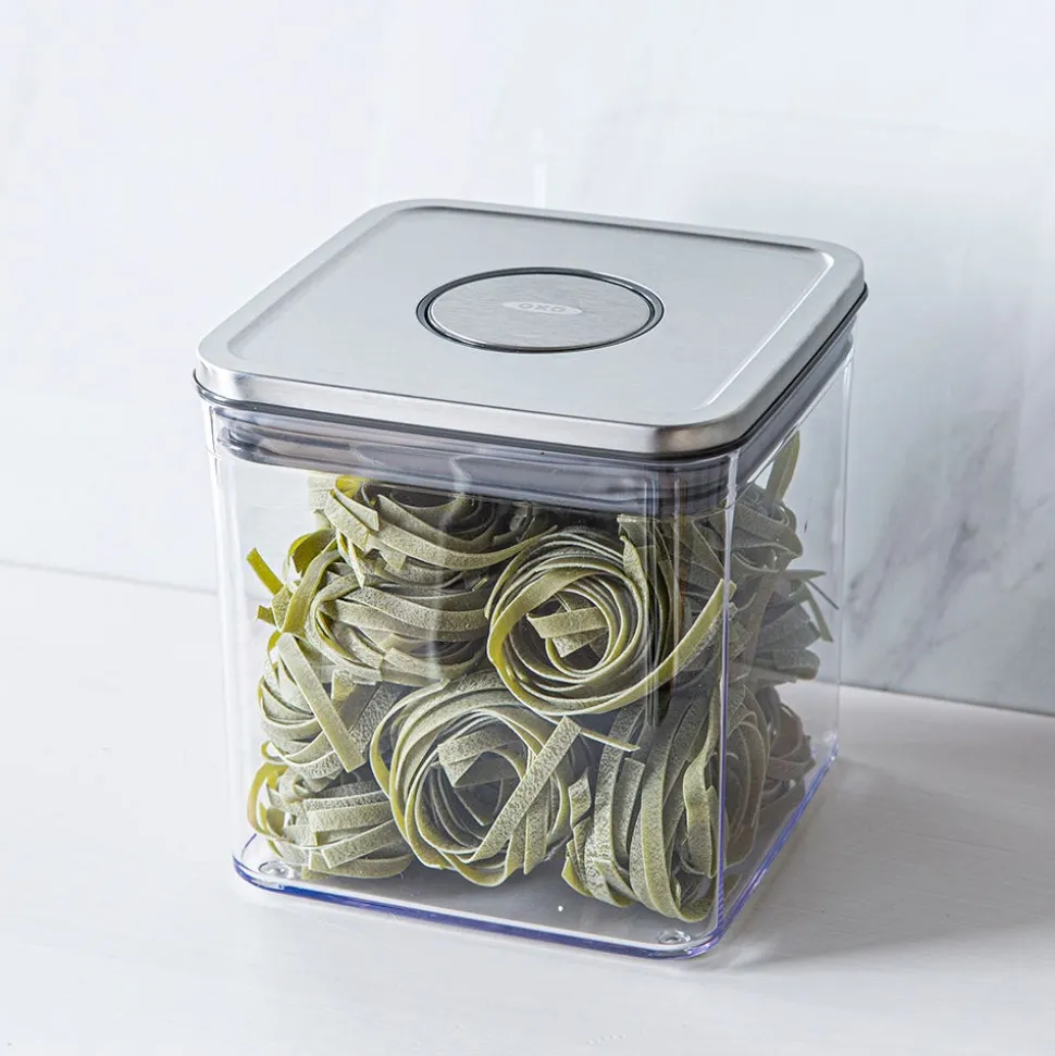 OXO Good Grips Steel Pop 2.0 'Short' Storage Canister Square 2.6L